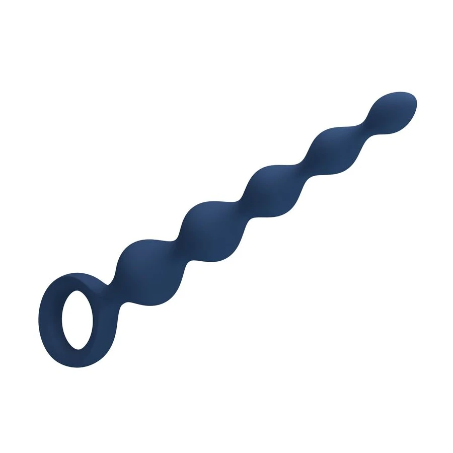 MR PLAY - PERLE ANAL IN SILICONE BLU E PLUG ANAL 20,4 CM